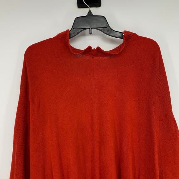 Collection Eighteen Cardigan Womens One Size Red Open Ruffle Waterfall Cape NWT - Picture 9 of 10